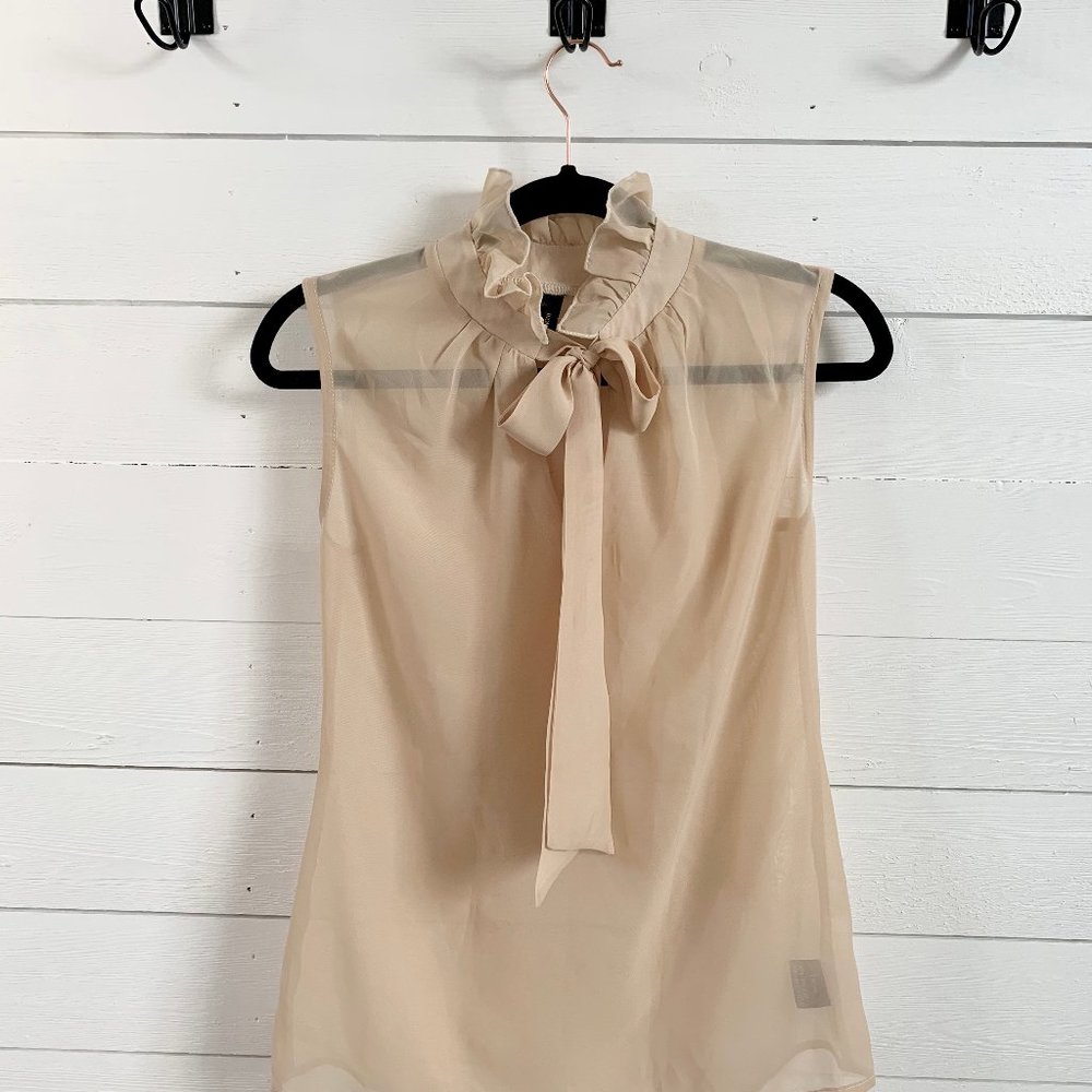 Dioni Sleeveless Blouse - Tan